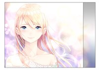 「ランウェイで笑って」カラー扉のイラスト。