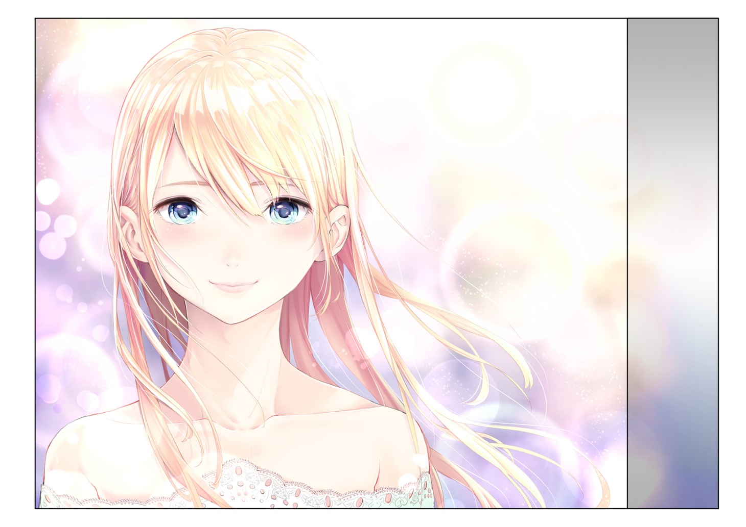 「ランウェイで笑って」カラー扉のイラスト。