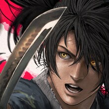 飛田ニキイチ描き下ろしによる「どろろ」のイラストの一部。全体図はマンガワンにてチェックしよう。