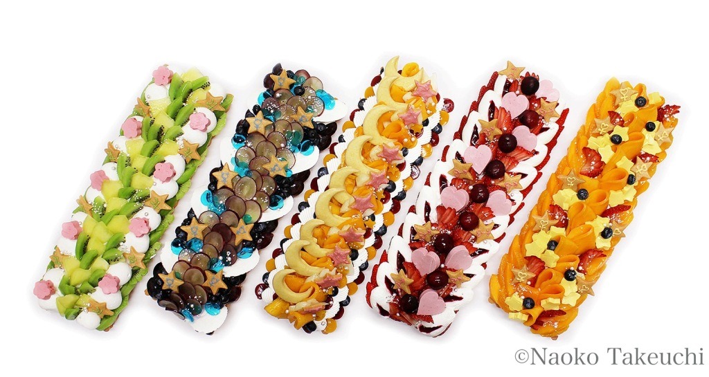 併設のカフェで販売されるケーキ。