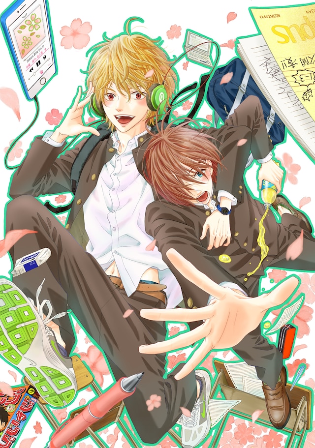 「サクラブリッツ」第1話扉ページ用のカラーイラスト。(c)南谷郁／集英社マーガレット