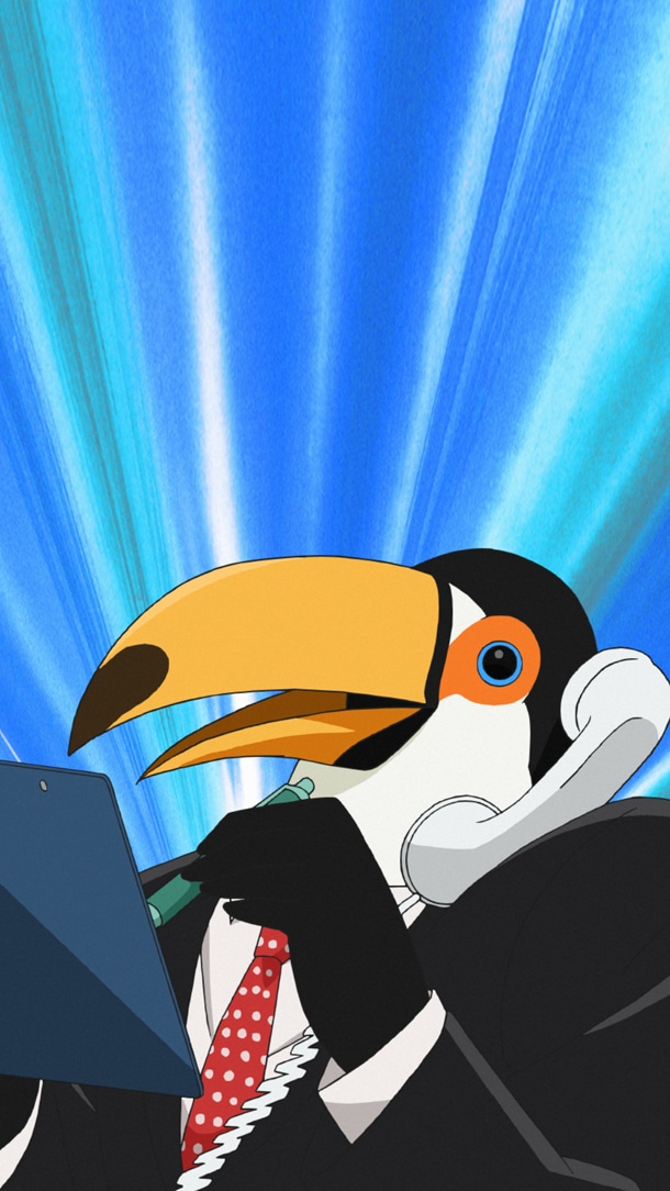 タテアニメ「アフリカのサラリーマン」場面写真