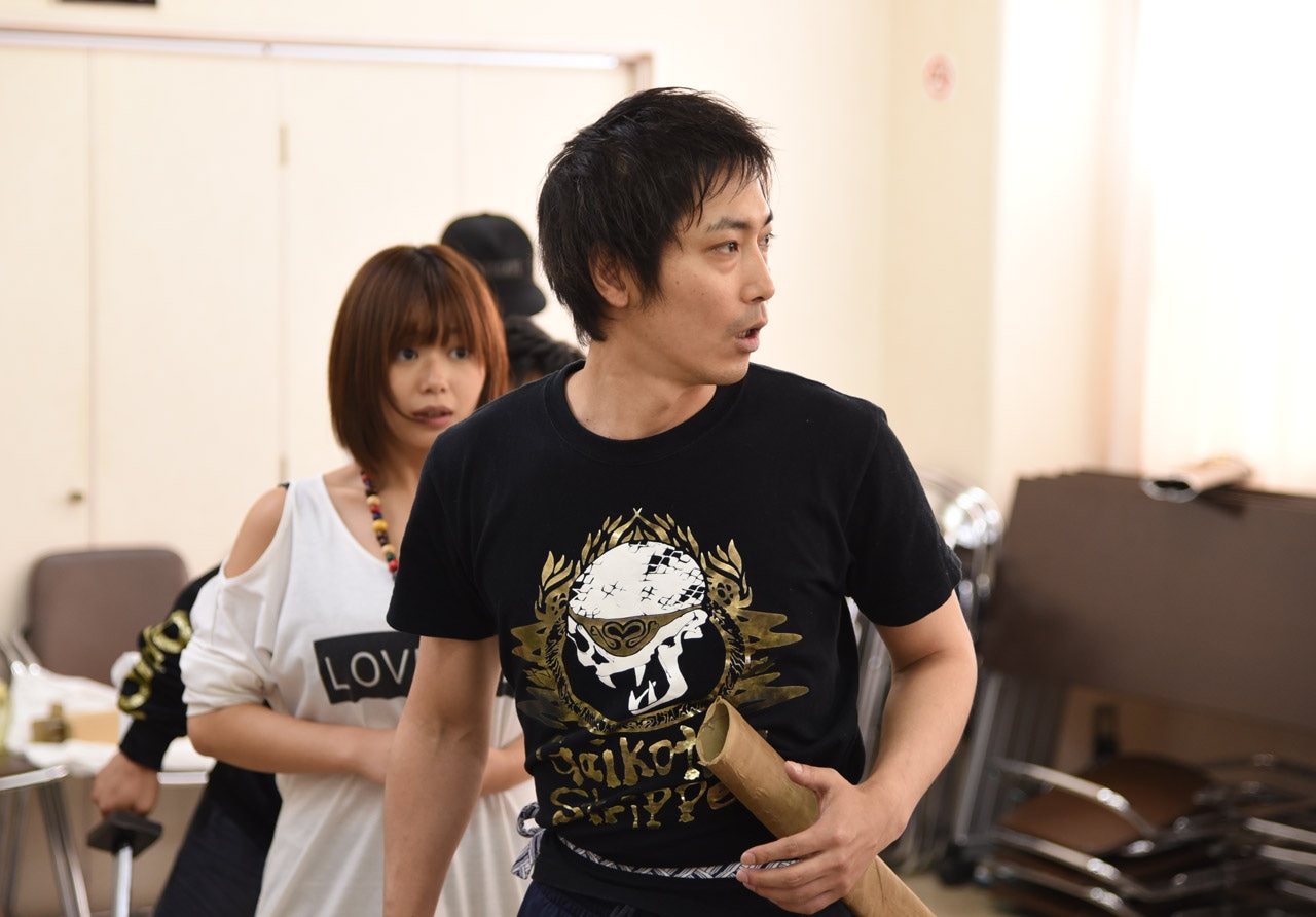舞台稽古の様子。
