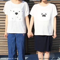 シロクマさん、アザラシ君のTシャツを着用した様子。