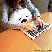 「アザラシ君モフモフクッション」使用例。