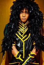 百地獅々丸に扮する碕理人。