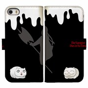 「『吸血鬼すぐ死ぬ』全面印刷手帳型iPhone・スマホケース【ボサツとフクマ】」