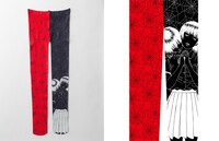 「少年たちのいるところ」をモチーフにしたプリントタイツ。