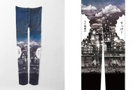 「少年たちのいるところ」をモチーフにしたプリントタイツ。