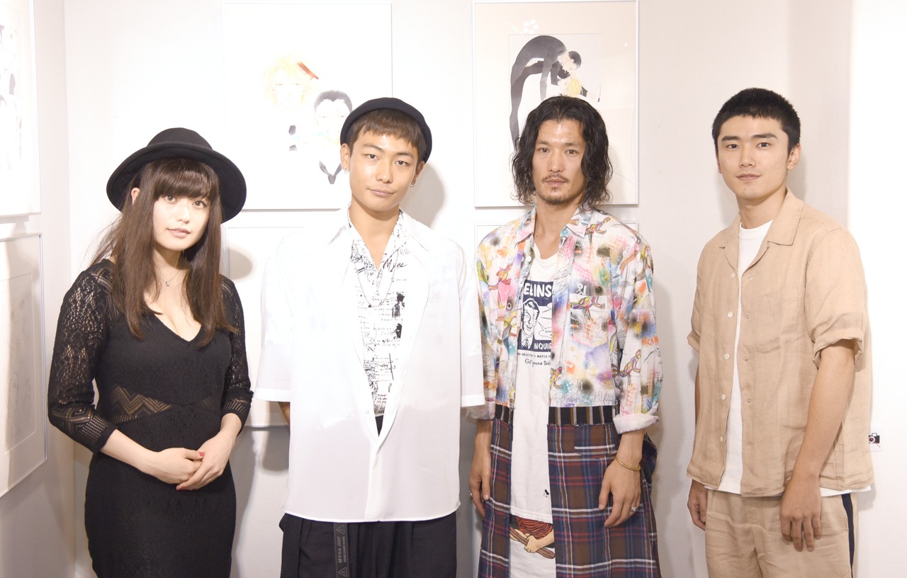 左から冨手麻妙、田中俊介、淵上泰史、川籠石駿平。