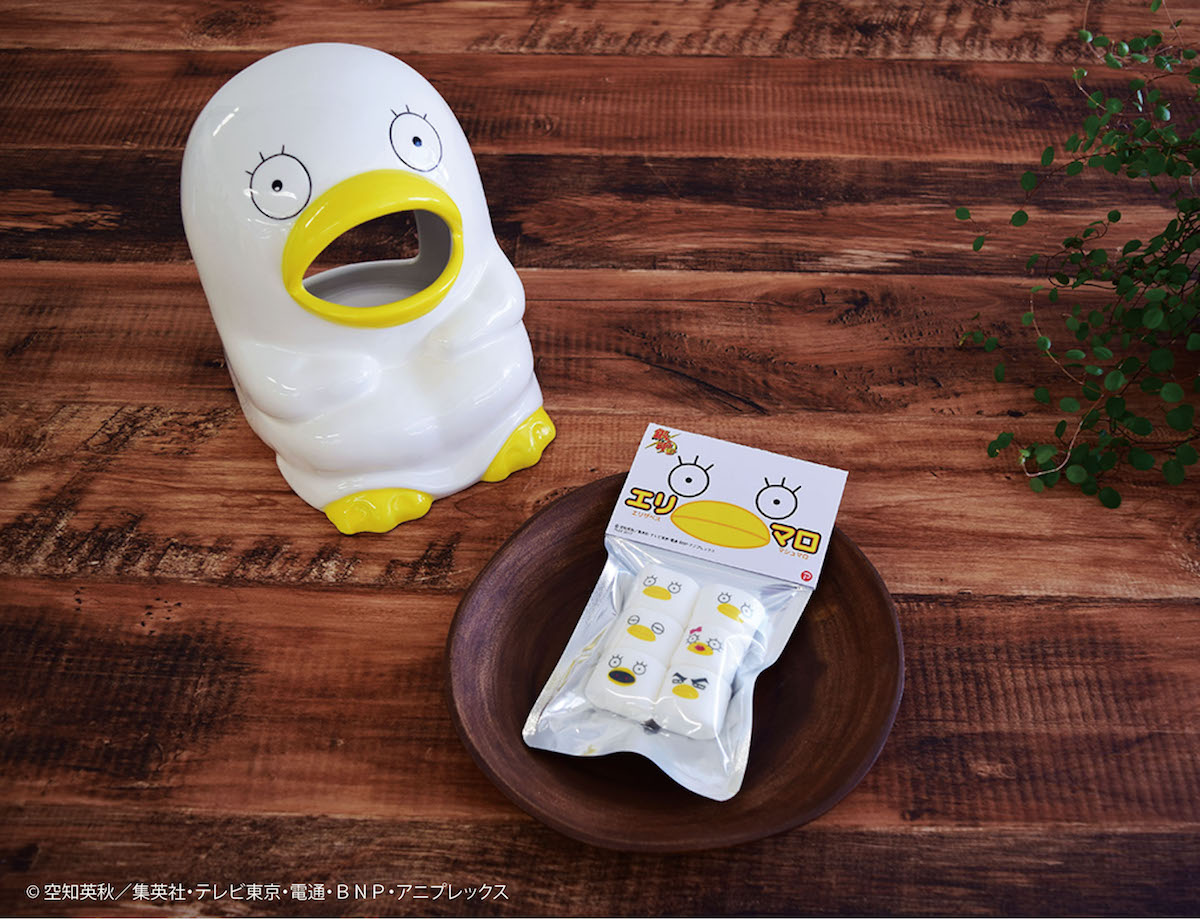 「銀魂 蚊取り線香ケース エリザベス」と「銀魂 エリザベスマシュマロ」。