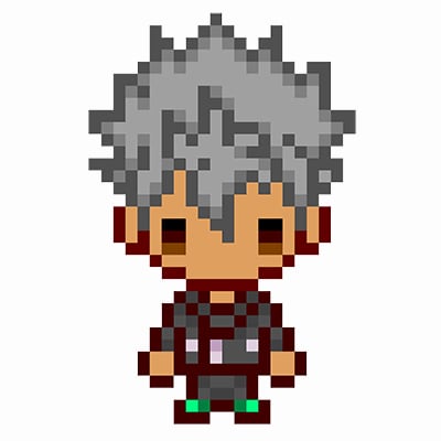 ドット絵ビジュアル（仁科カヅキ×九能龍信）