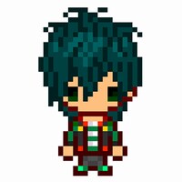 ドット絵ビジュアル（香賀美タイガ×坊屋春道）