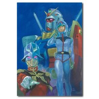「機動戦士ガンダム」の複製原画。