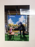 季節ごとのイラストを展示するコーナーより。