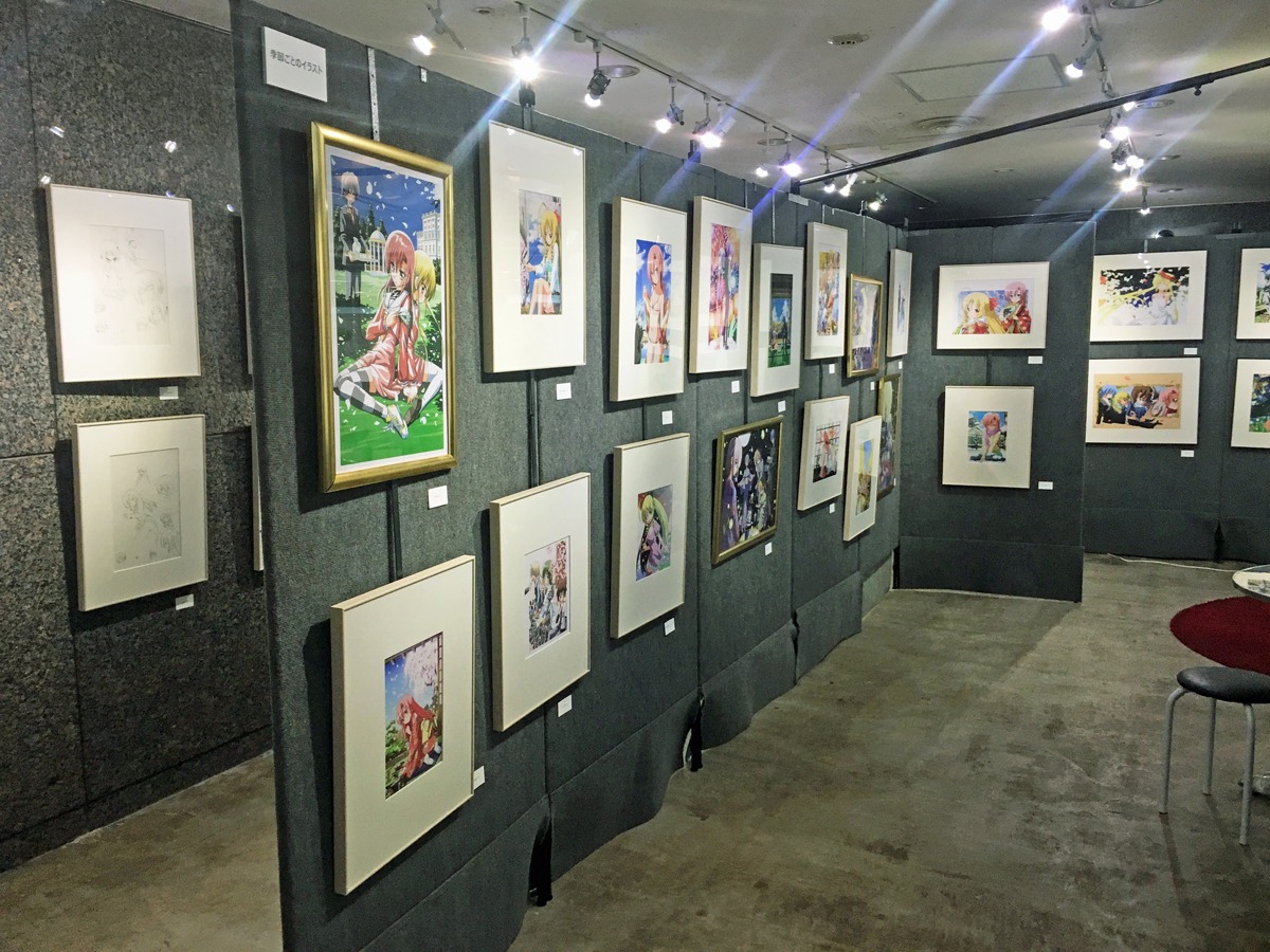 「『ハヤテのごとく！』完結記念展」の様子。