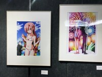 季節ごとのイラストを展示するコーナーより。