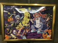 季節ごとのイラストを展示するコーナーより。