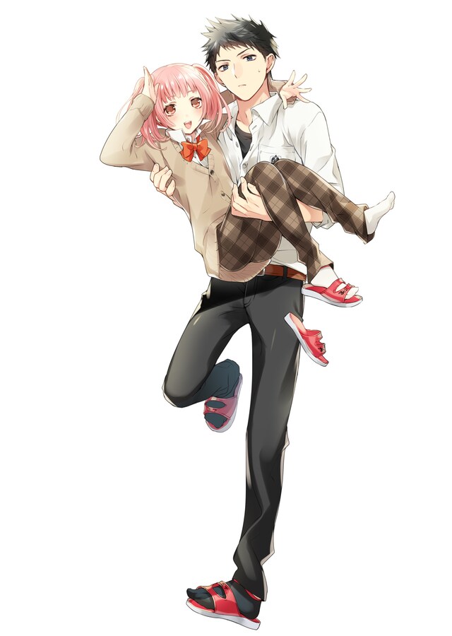 「あまちんは自称♂」カラーイラスト。