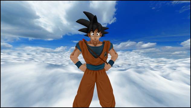 「ぶっ飛びバーチャルコースター『ZENKAI 筋斗雲』」で上映される3D映像のイメージ。