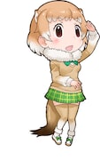 キャラクターパネルに使用されるオグロプレーリードッグのイラスト。