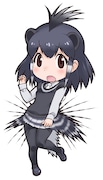 キャラクターパネルに使用されるアフリカタテガミヤマアラシのイラスト。