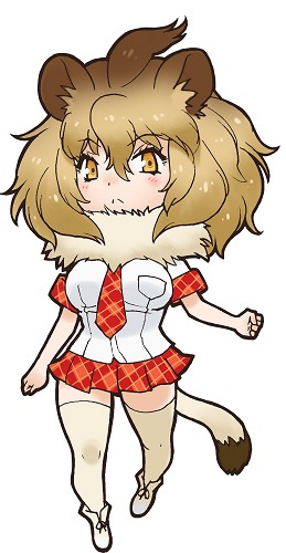 キャラクターパネルに使用されるライオンのイラスト。