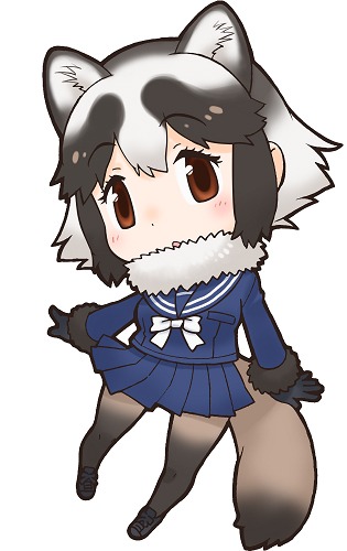 キャラクターパネルに使用されるタヌキのイラスト。