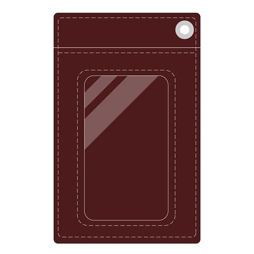 「木ノ葉隠れの里パスケース」の裏面。