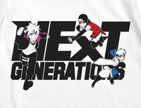 「ネクストジェネレーションTシャツ」の胸部イラスト。