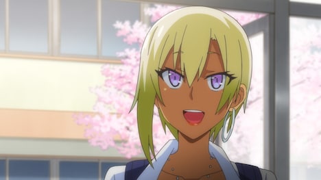 「はじめてのギャル」の場面カットより、喜多村英梨が演じる本城蘭子。