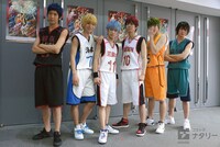 「舞台『黒子のバスケ』OVER-DRIVE」囲み取材の様子。