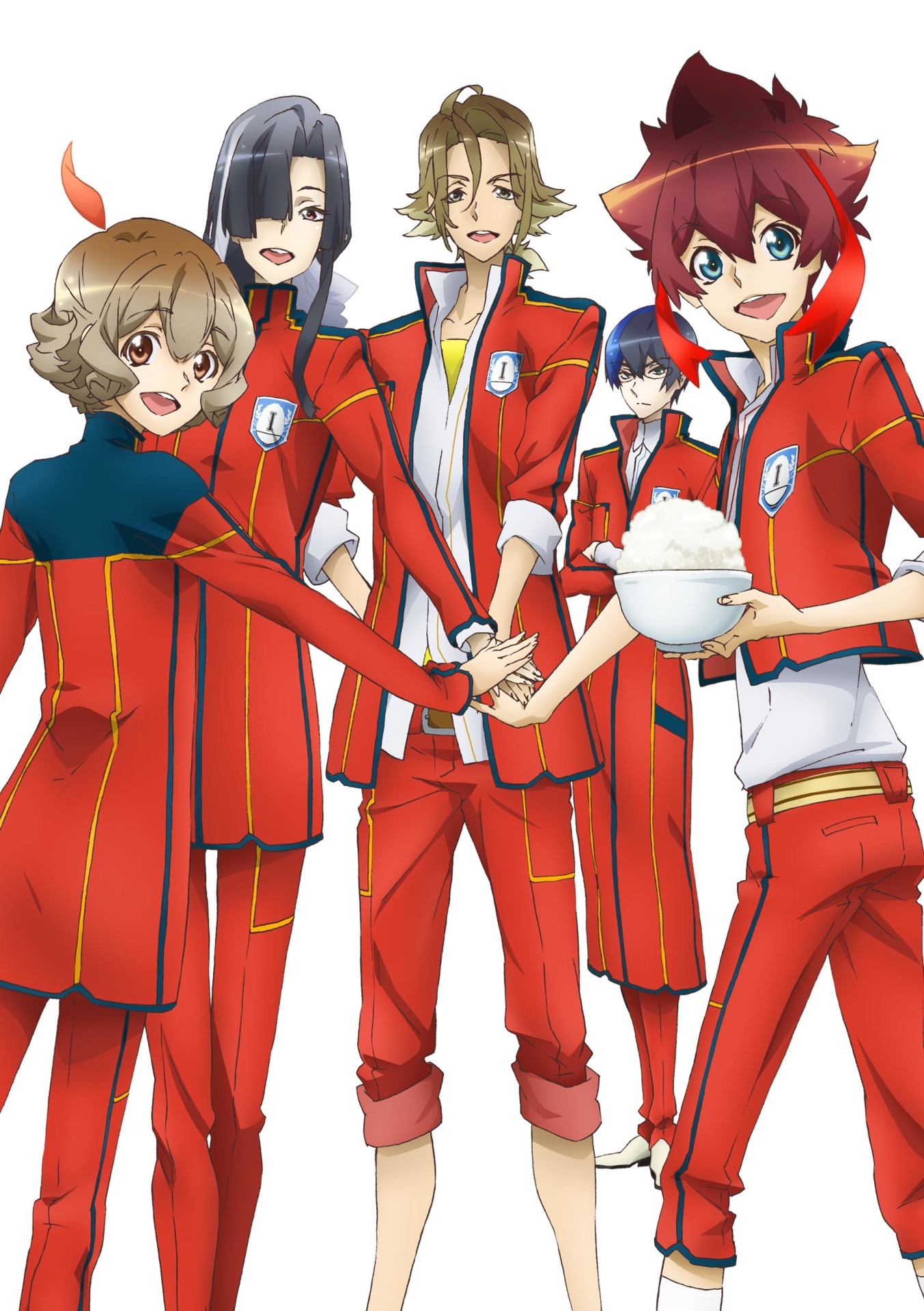 「ラブ米（ラブコメ）-WE LOVE RICE-」DVD1巻のジャケットイラスト。