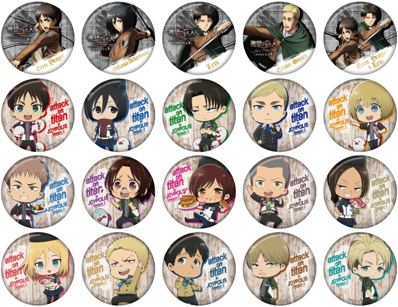 進撃の巨人 attack on titan in JOYPOLICE 缶バッジ 進撃の巨人 attack on titan in JOYPOLICE 缶バッジ 進撃の巨人 attack