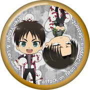 カーニバルゲームコーナーにて、UFOキャッチャーを利用すると景品としてもらえる「缶バッジ」。