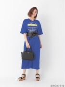 「青の祓魔師 ロゴTワンピース」ブルー