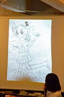 地球のお魚ぽんちゃんが幼い頃に描いたイラスト。
