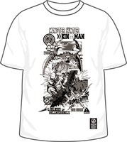 「モンスターハンターダブルクロス×キン肉マン クロスボンバーTシャツ（ホワイト）」表面