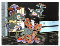 水木しげるの描いた「金魚の幽霊」。