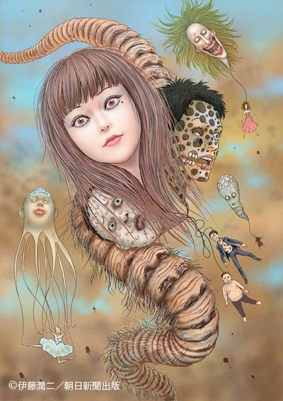 「首吊り気球」のイラスト。