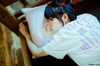 「らんま1/2 GIVE ME HOT WATER TEE」の着用写真。