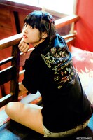 「らんま1/2 GIVE ME HOT WATER TEE」の着用写真。