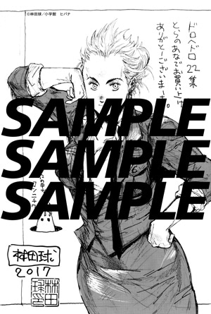 とらのあなで「ドロヘドロ」22巻を購入した人に進呈されるペーパー。