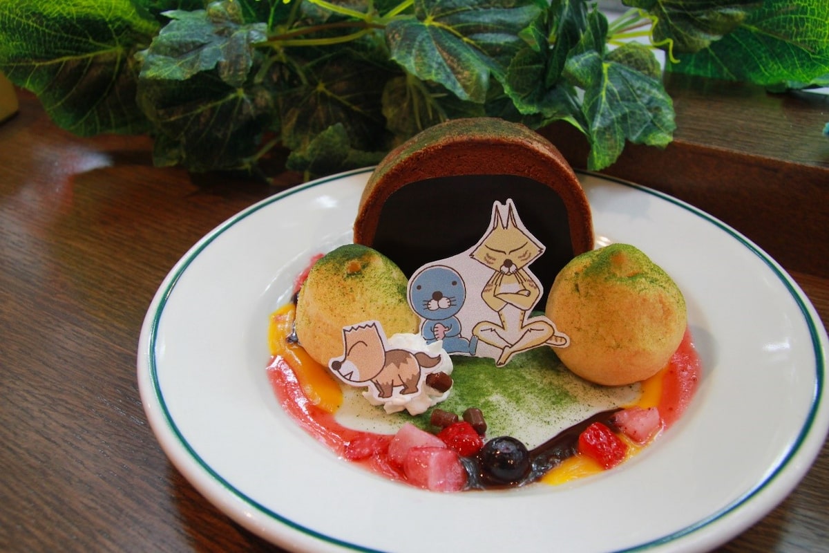 ぼのぼの森カフェ 期間延長メニュー スナドリネコさんの家をお皿の上で再現 コミックナタリー
