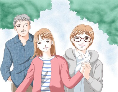 「娘とともに…」扉ページ用カット