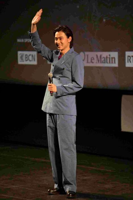 ワールドプレミアの様子。