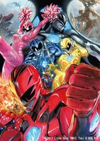 「パワーレンジャー」入場者プレゼントのポストカード。(c)2017 Lions Gate TM&(c) Toei & SCG P.R.　