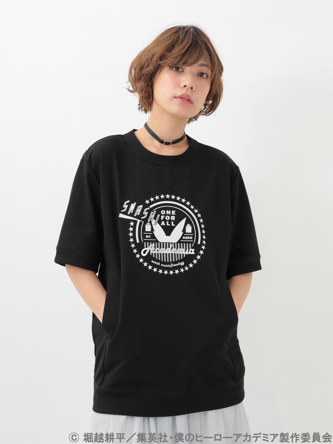 「『僕のヒーローアカデミア』緑谷出久イメージプルオーバー」（ブラック）