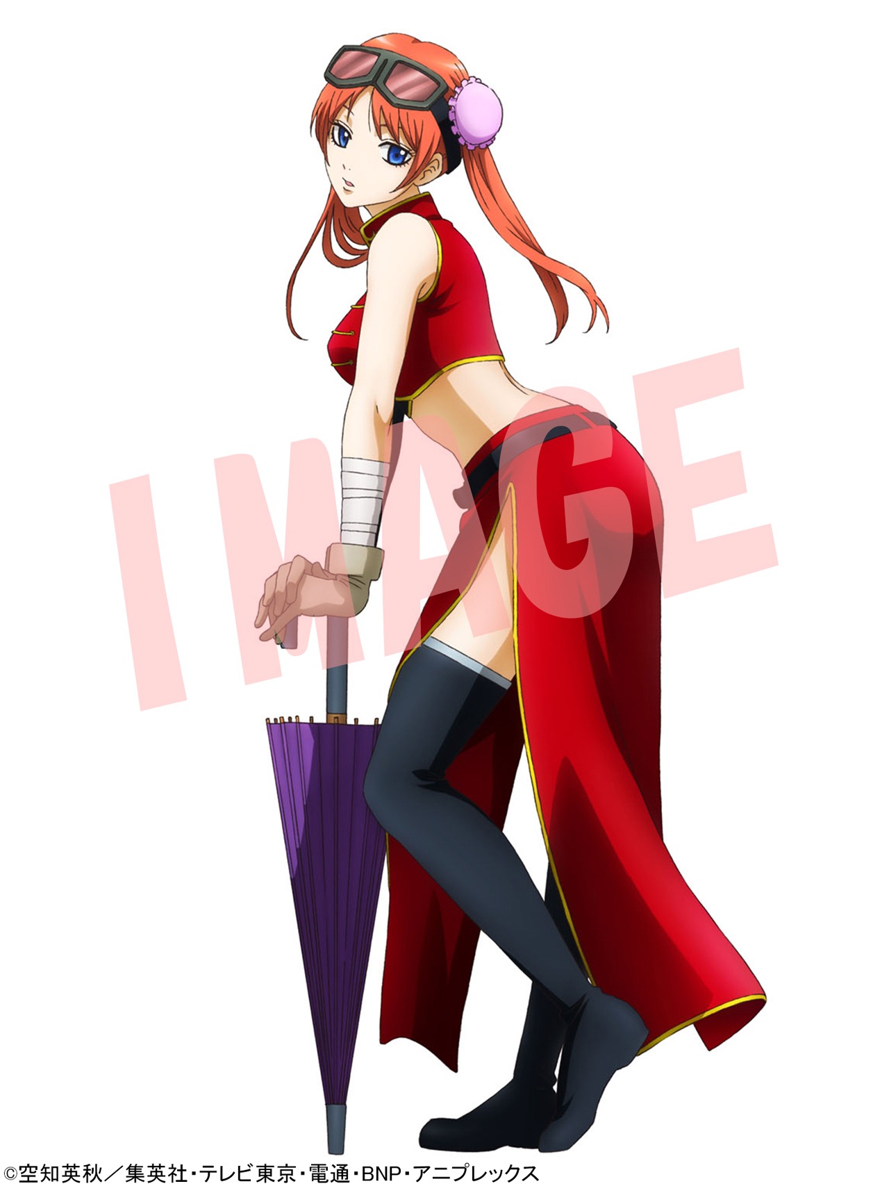 「G.E.M.『銀魂』商品化選挙★7年目編」で公開された神楽のイラスト。