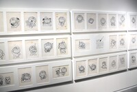 「ドラえもん×コロコロコミック 40周年展」より、マジックを使って描かれた「ドラえもん」のイラスト。(c)Fujiko-Pro